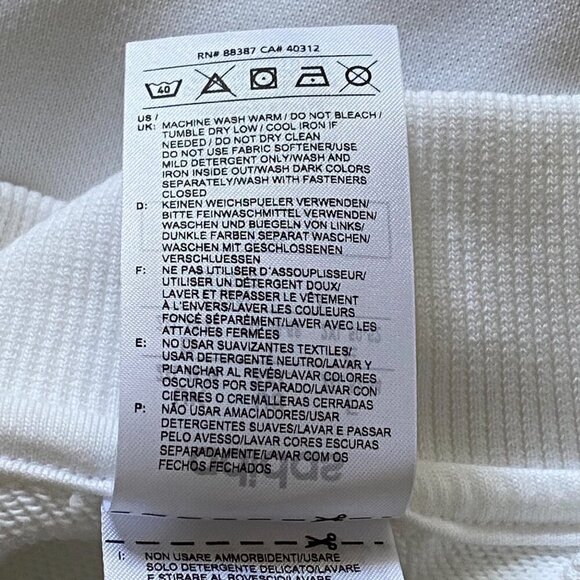 Adidas NWT White Half-Zip Sweatshirt Neon Yellow Logo Stripe Sleeves Women's 2XL - Picture 10 of 11